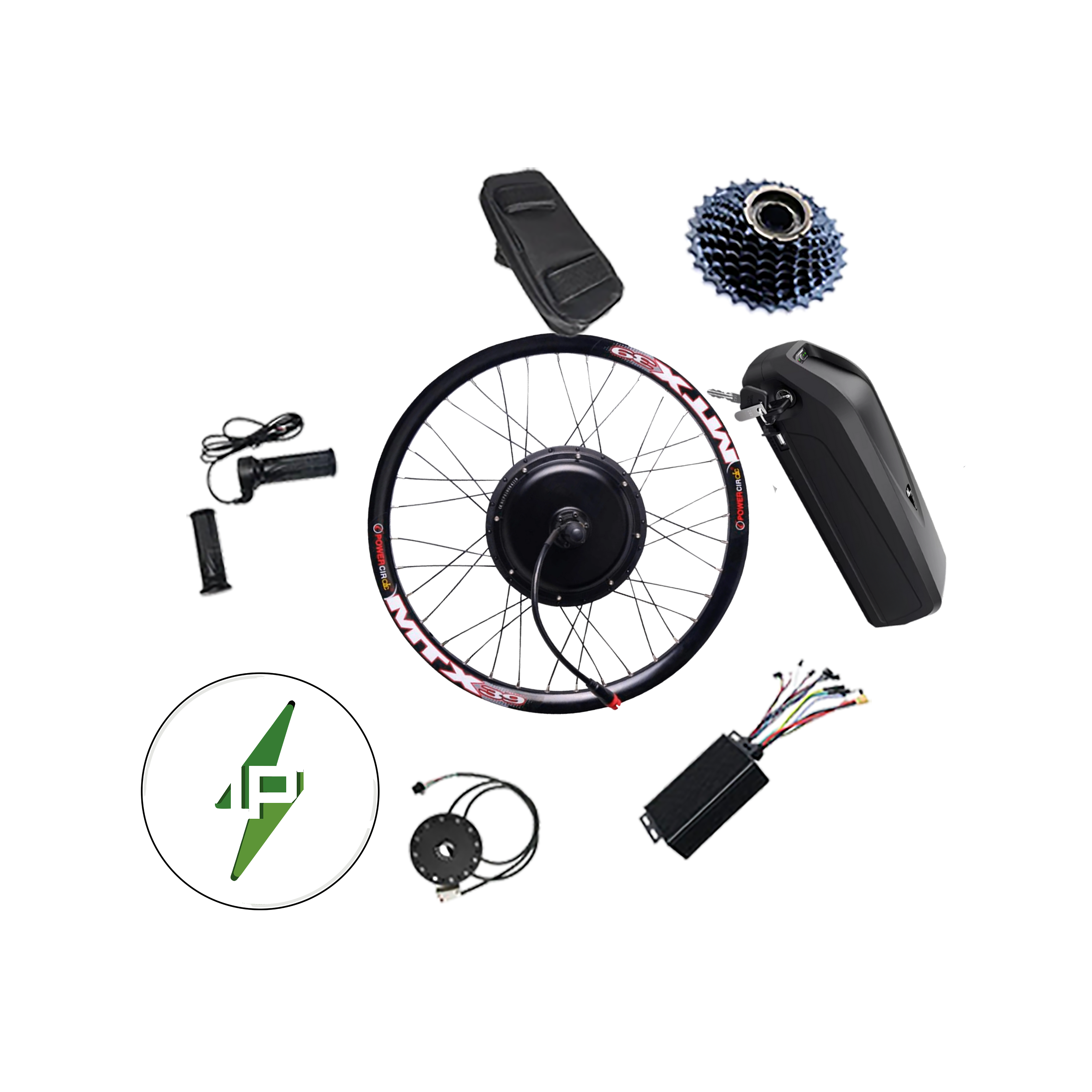 1000W 48V 16AH Full Rear Hub Motor Kit