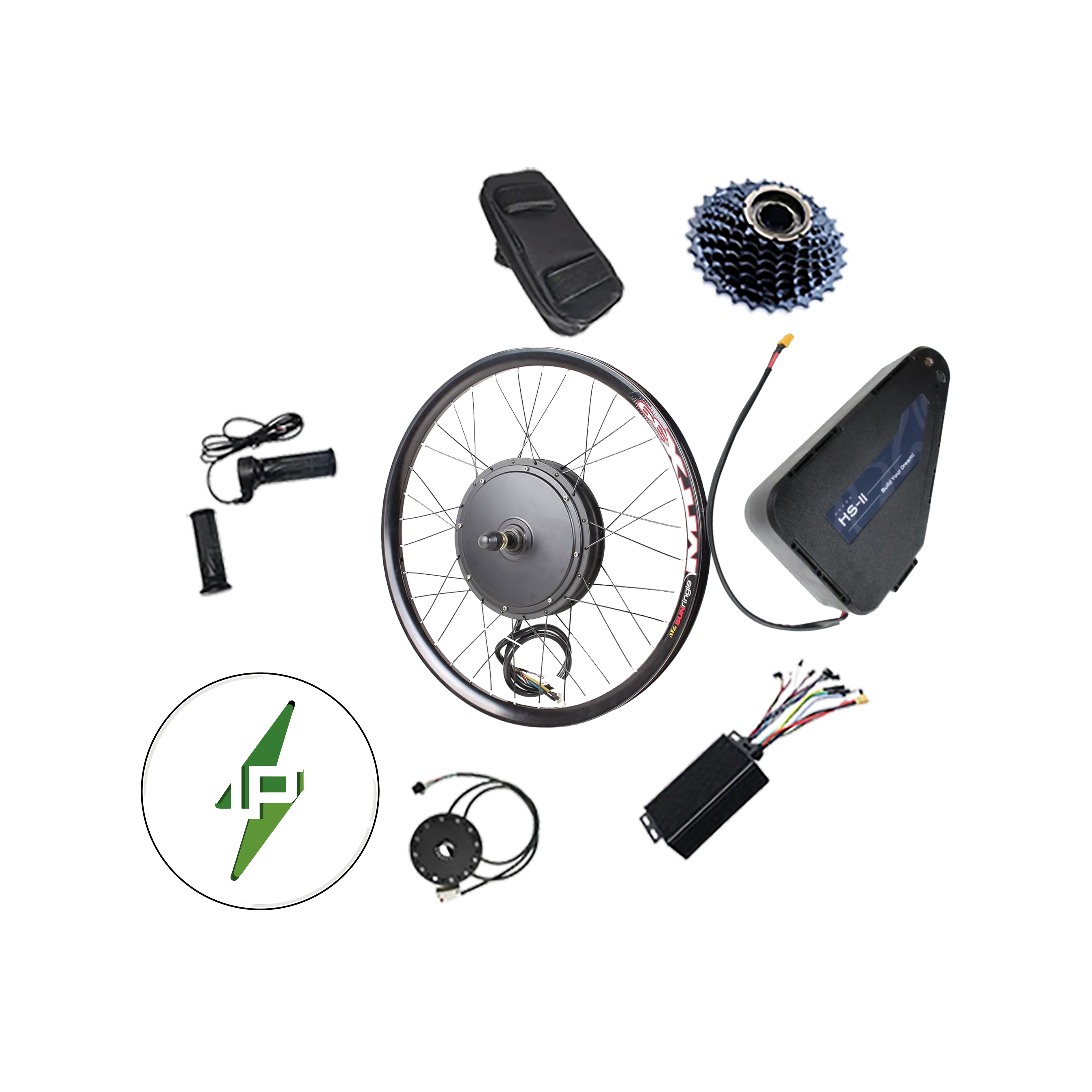 3000W 72V 20AH MTX Full Rear Hub Motor Kit