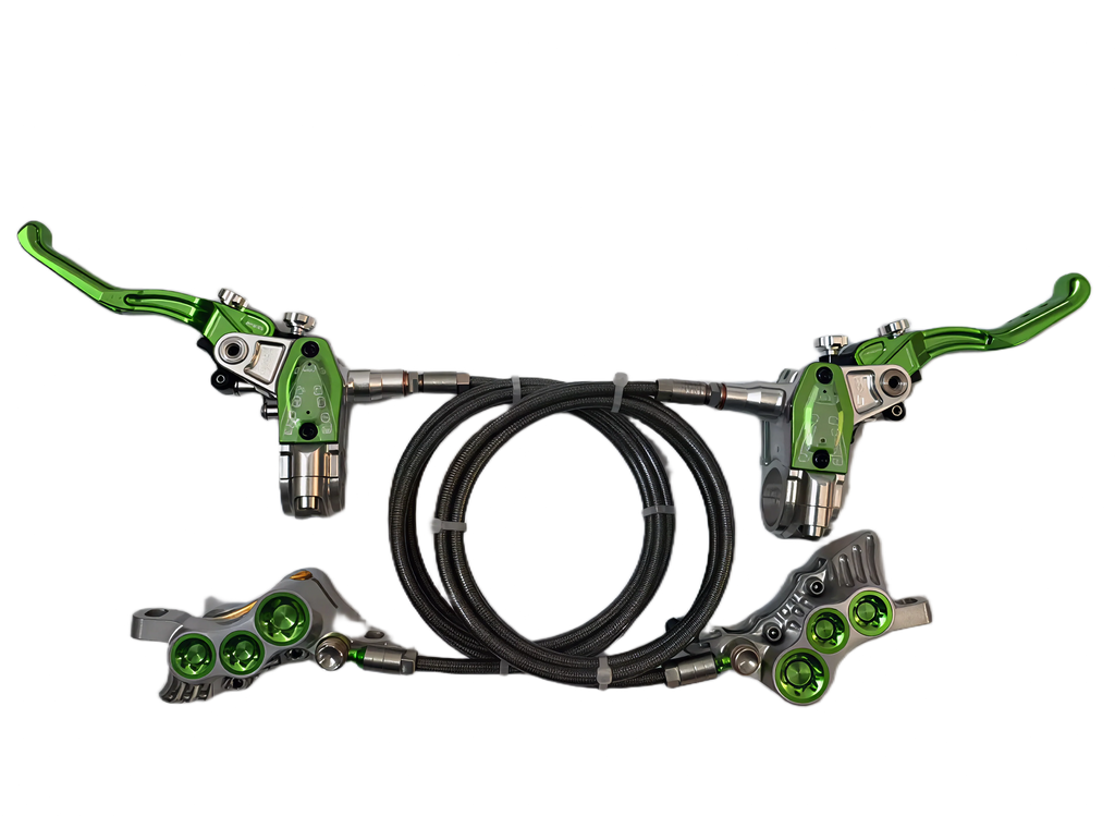 DNIS 6 Piston Hydraulic Brake System – High Performance E-Bike / Sur-Ron