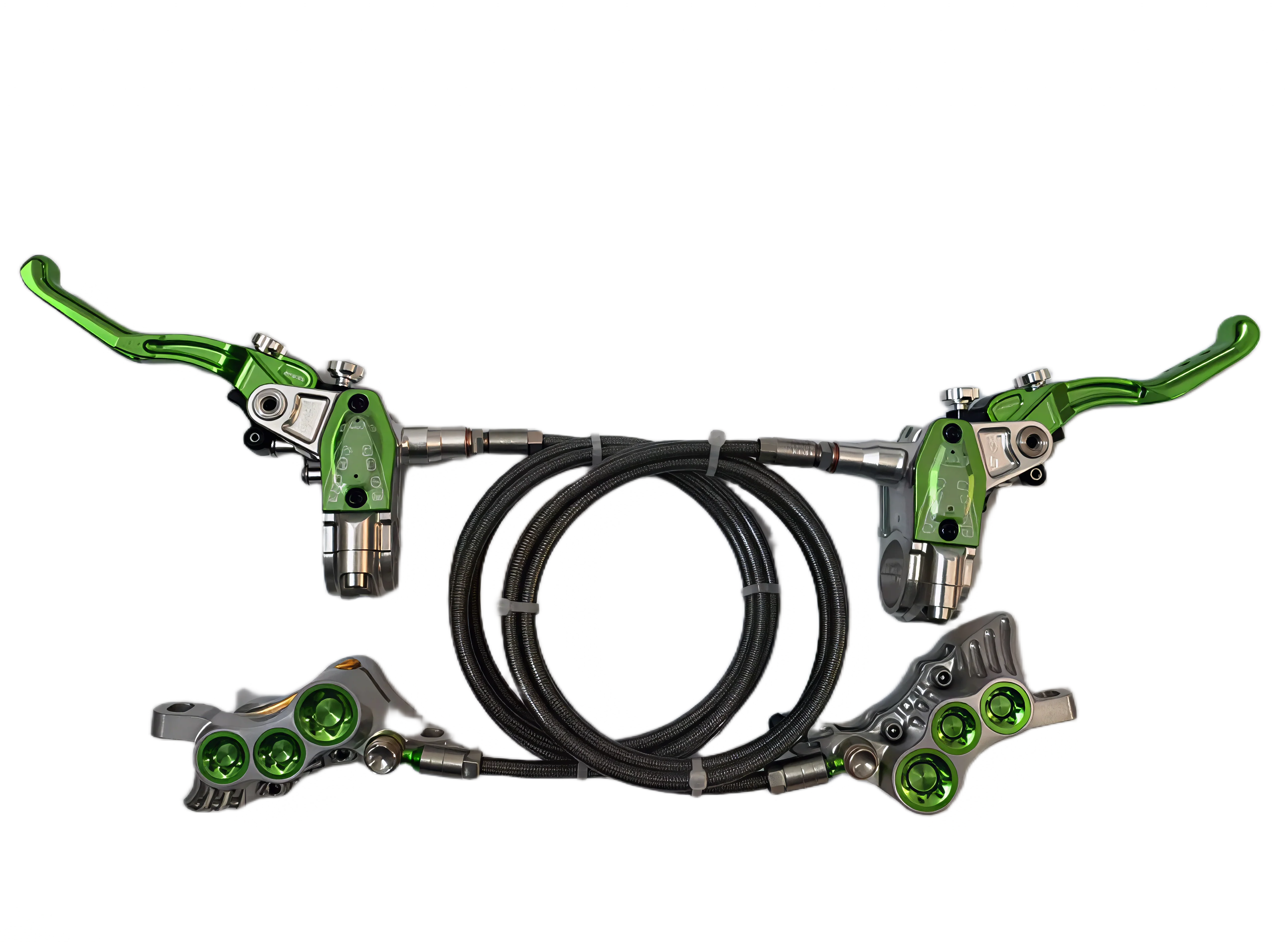 DNIS 6 Piston Hydraulic Brake System – High Performance E-Bike / Sur-Ron
