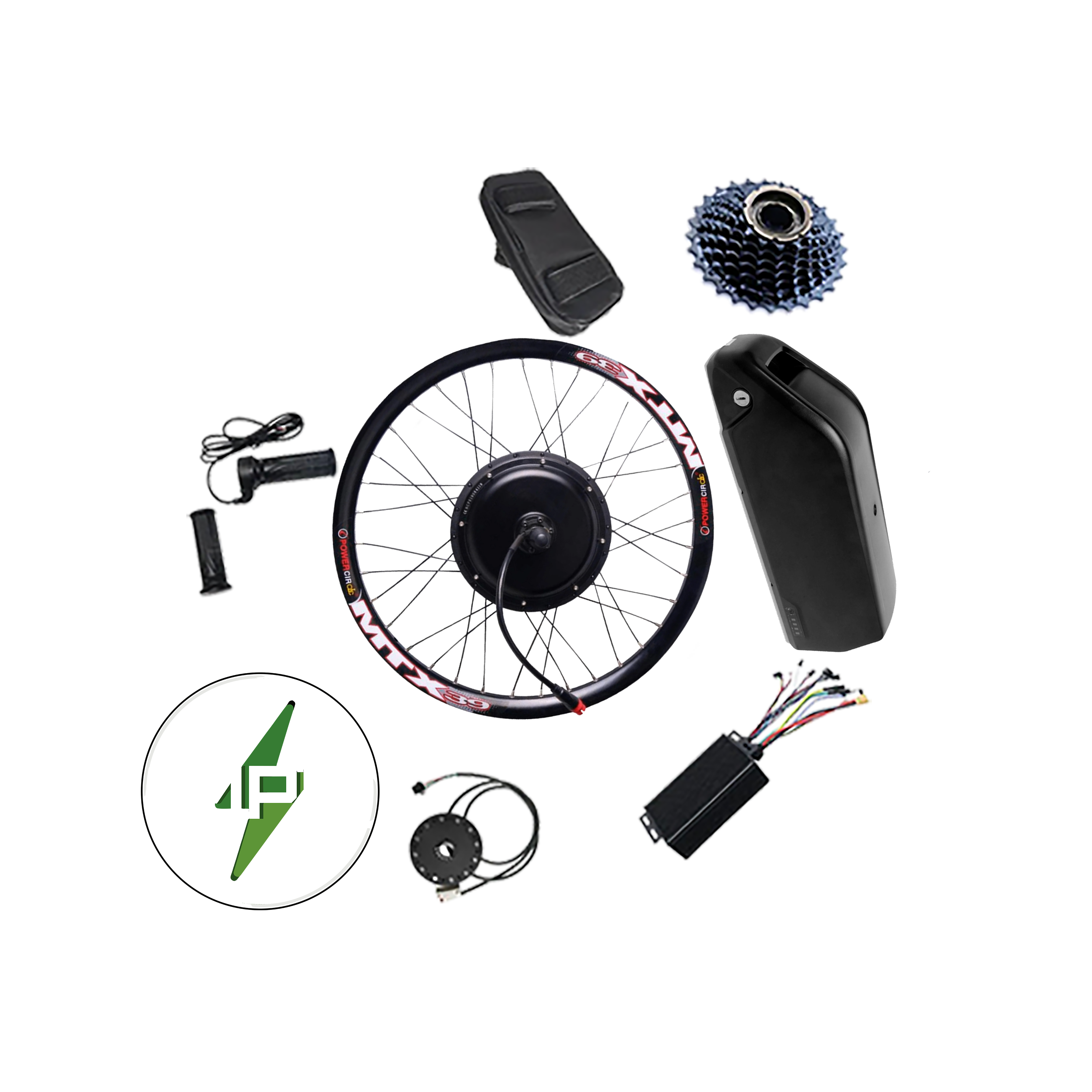 2000W 52V 20AH MTX Full Rear Hub Motor Kit